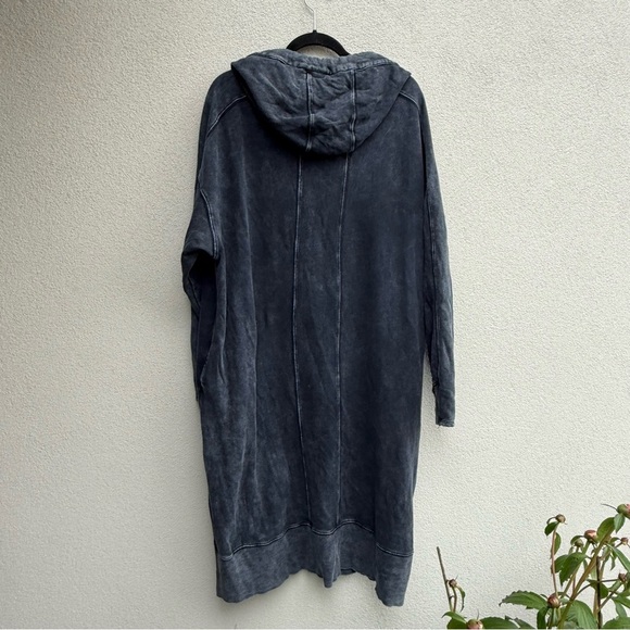 Free People Spur Of The free Moment Solid Hoodie Oversized Slouchy Dress Large - Picture 2 of 8